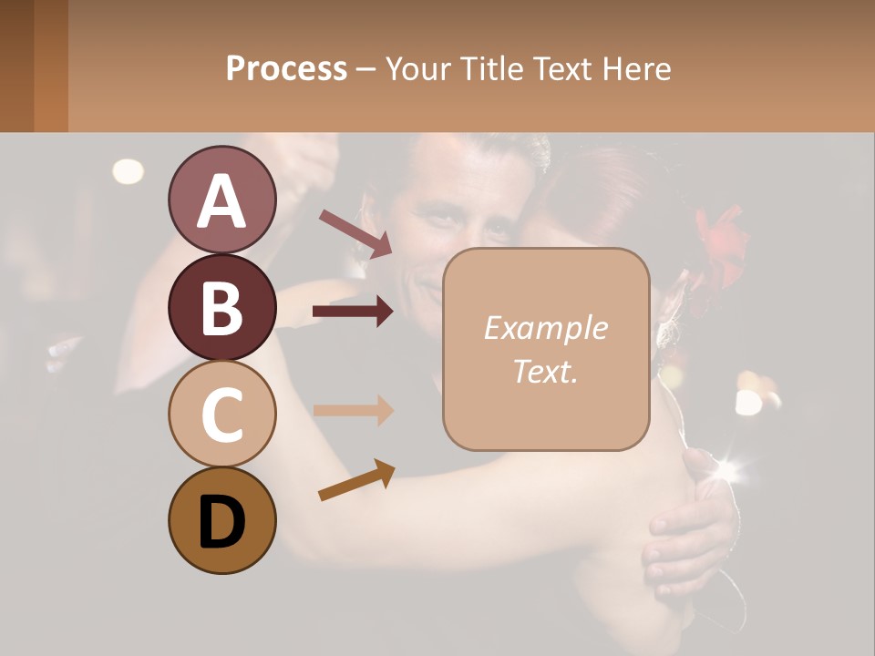 A Man And A Woman Are Dancing Together PowerPoint Template