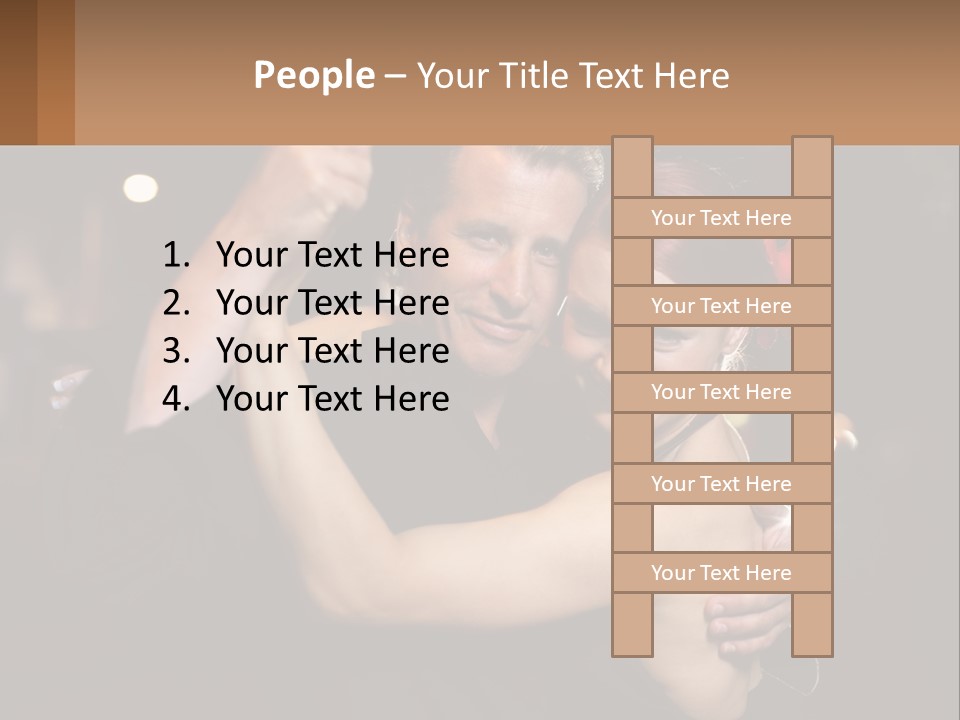 A Man And A Woman Are Dancing Together PowerPoint Template