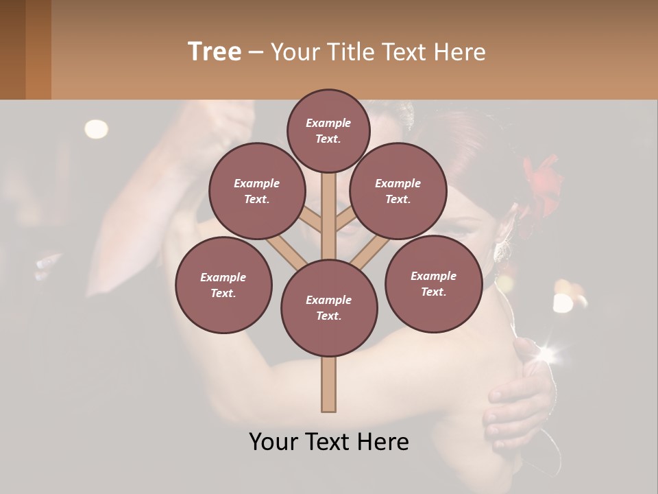 A Man And A Woman Are Dancing Together PowerPoint Template