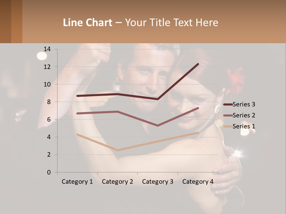 A Man And A Woman Are Dancing Together PowerPoint Template