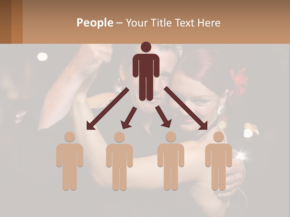 A Man And A Woman Are Dancing Together PowerPoint Template