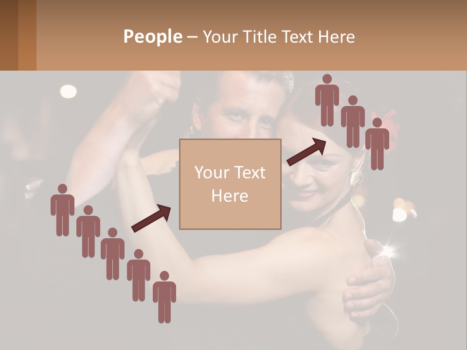 A Man And A Woman Are Dancing Together PowerPoint Template