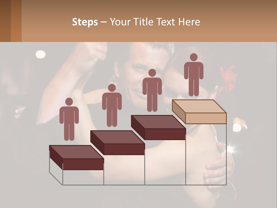 A Man And A Woman Are Dancing Together PowerPoint Template