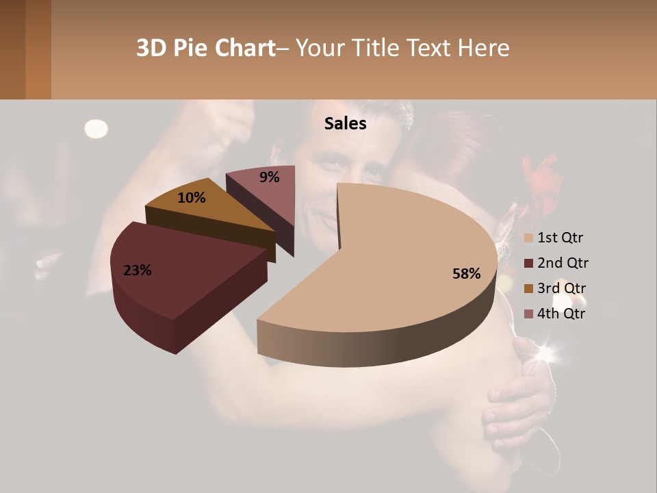 A Man And A Woman Are Dancing Together PowerPoint Template