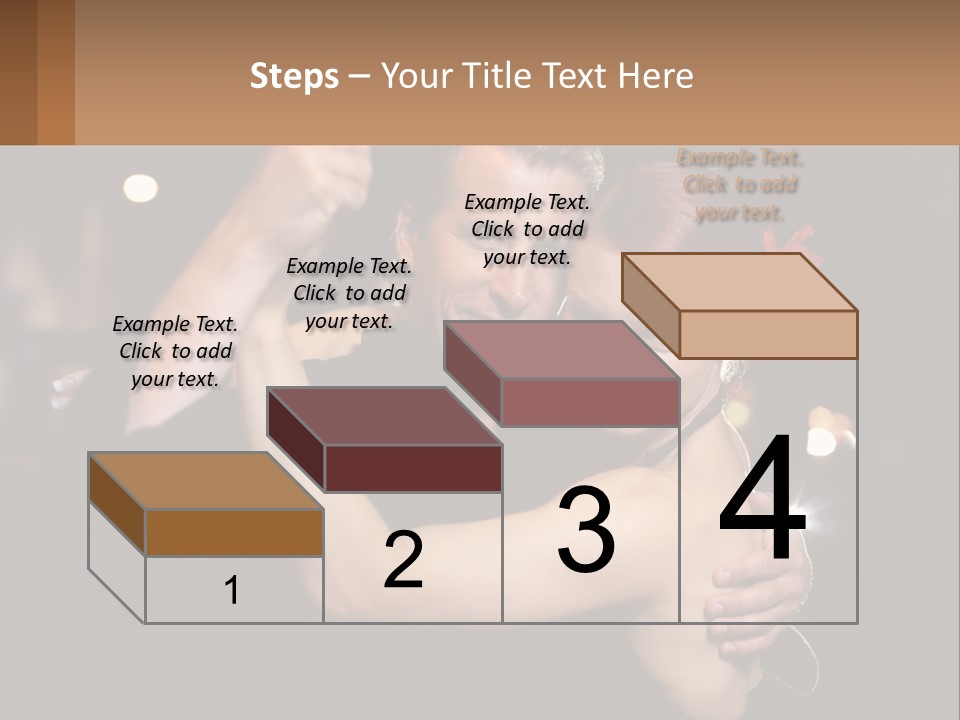 A Man And A Woman Are Dancing Together PowerPoint Template