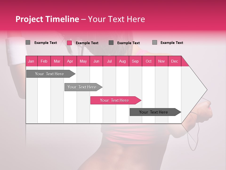 A Woman With A Band Around Her Arm Holding A Hair Dryer PowerPoint Template