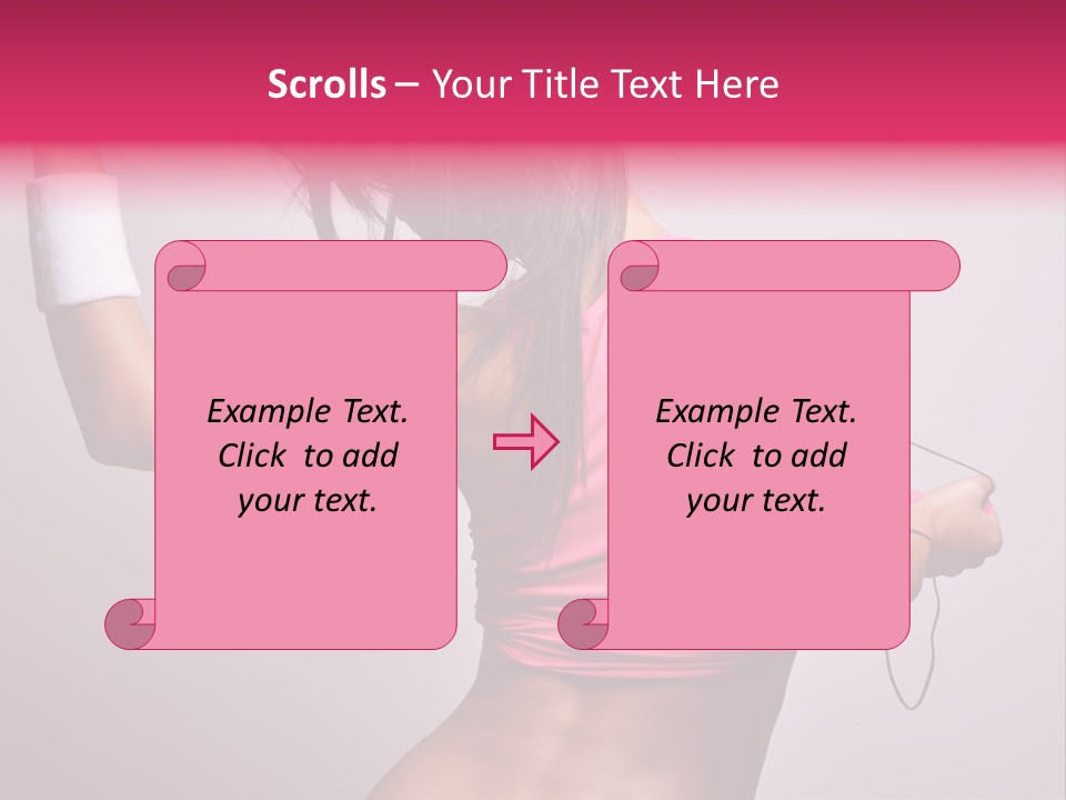 A Woman With A Band Around Her Arm Holding A Hair Dryer PowerPoint Template