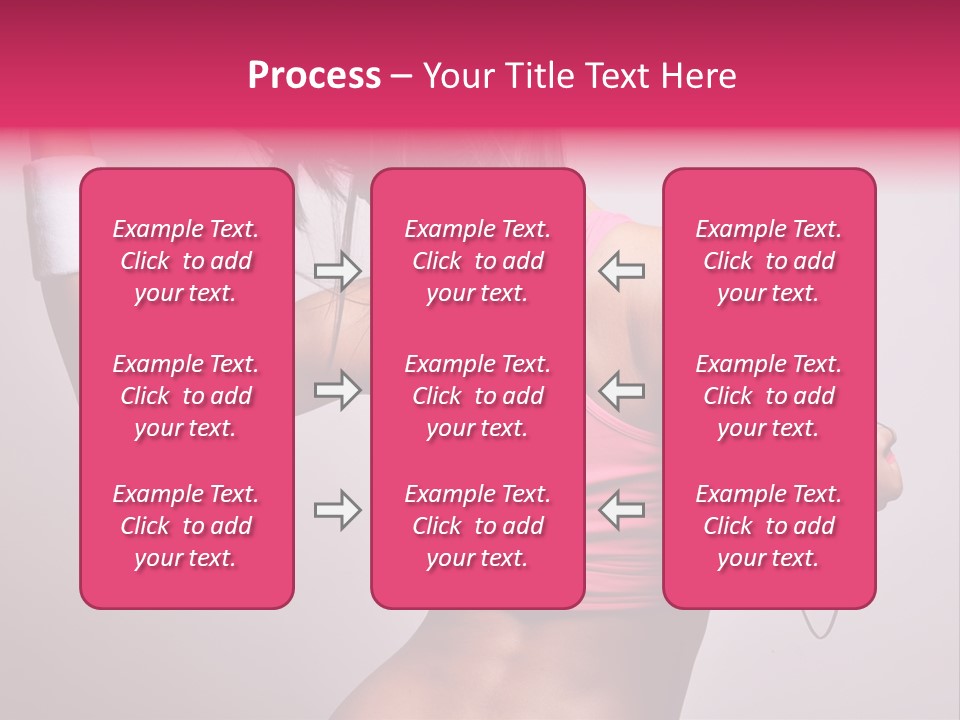 A Woman With A Band Around Her Arm Holding A Hair Dryer PowerPoint Template