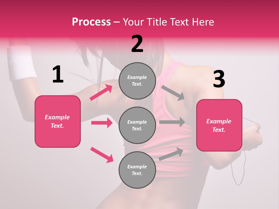 A Woman With A Band Around Her Arm Holding A Hair Dryer PowerPoint Template