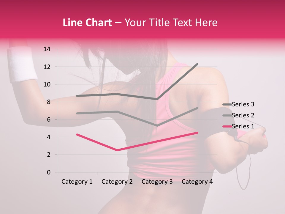 A Woman With A Band Around Her Arm Holding A Hair Dryer PowerPoint Template