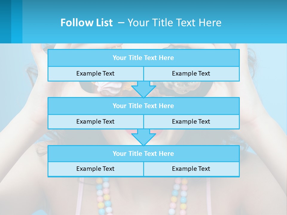 A Woman Holding Two Cupcakes Over Her Eyes PowerPoint Template
