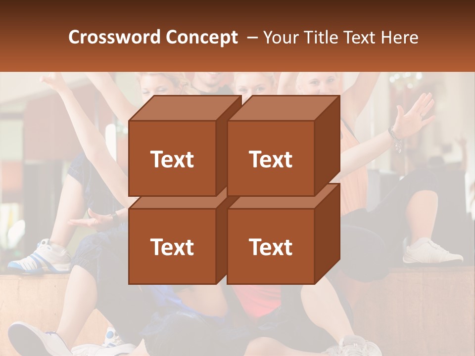 A Group Of Women Sitting On A Bench With Their Arms In The Air PowerPoint Template