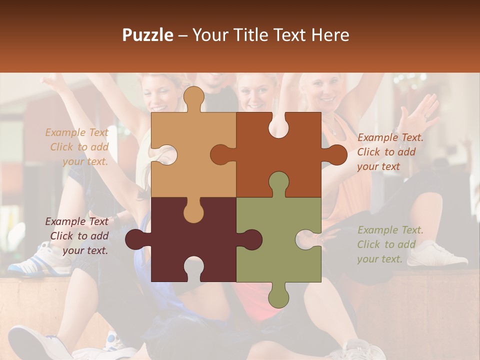 A Group Of Women Sitting On A Bench With Their Arms In The Air PowerPoint Template