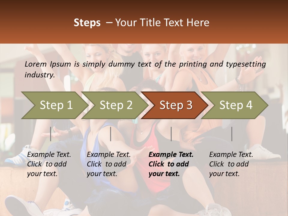 A Group Of Women Sitting On A Bench With Their Arms In The Air PowerPoint Template