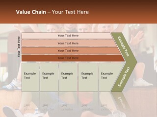 A Group Of Women Sitting On A Bench With Their Arms In The Air PowerPoint Template