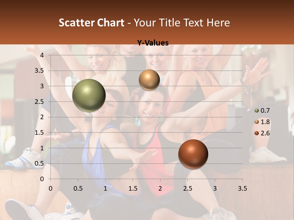 A Group Of Women Sitting On A Bench With Their Arms In The Air PowerPoint Template