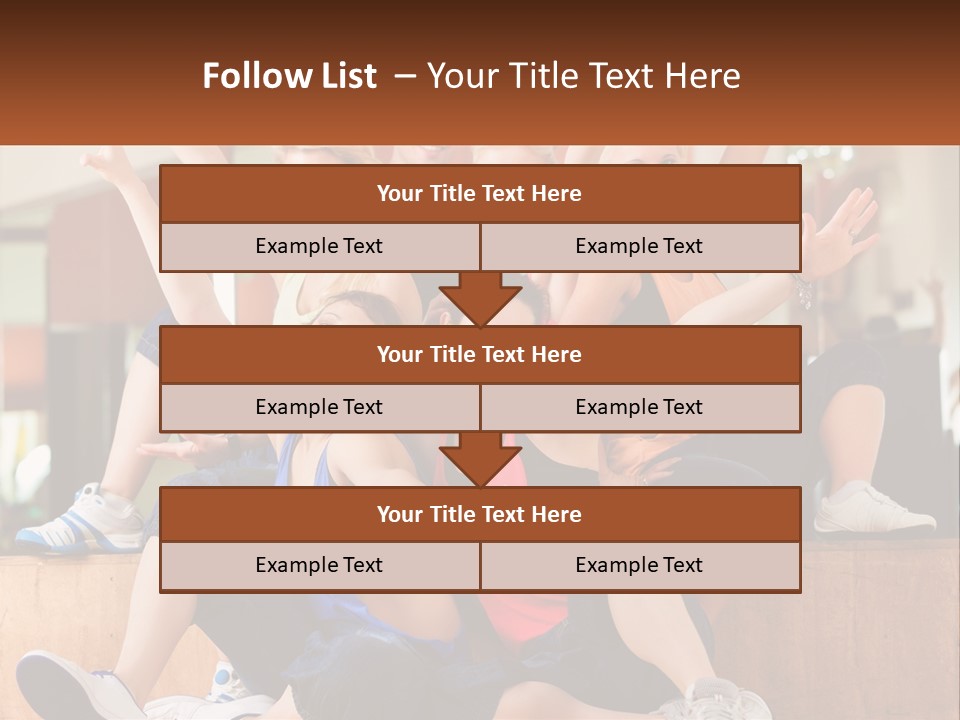 A Group Of Women Sitting On A Bench With Their Arms In The Air PowerPoint Template