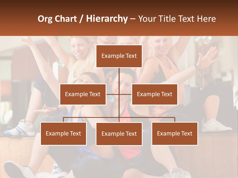 A Group Of Women Sitting On A Bench With Their Arms In The Air PowerPoint Template