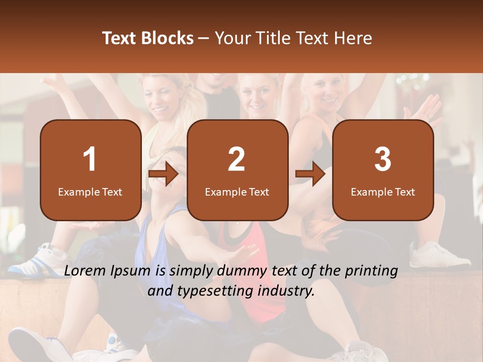 A Group Of Women Sitting On A Bench With Their Arms In The Air PowerPoint Template