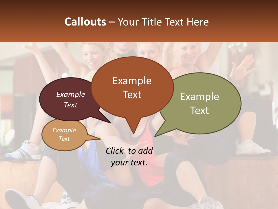 A Group Of Women Sitting On A Bench With Their Arms In The Air PowerPoint Template