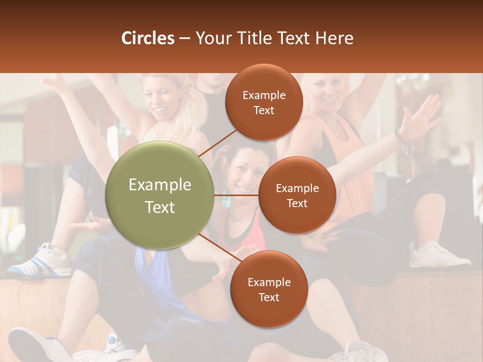 A Group Of Women Sitting On A Bench With Their Arms In The Air PowerPoint Template