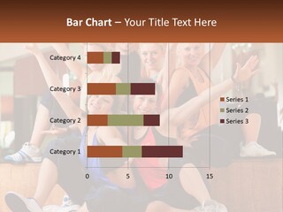 A Group Of Women Sitting On A Bench With Their Arms In The Air PowerPoint Template