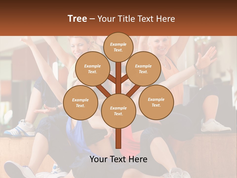 A Group Of Women Sitting On A Bench With Their Arms In The Air PowerPoint Template