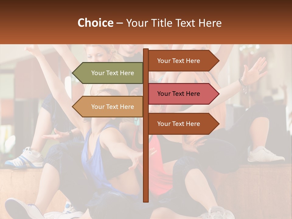 A Group Of Women Sitting On A Bench With Their Arms In The Air PowerPoint Template