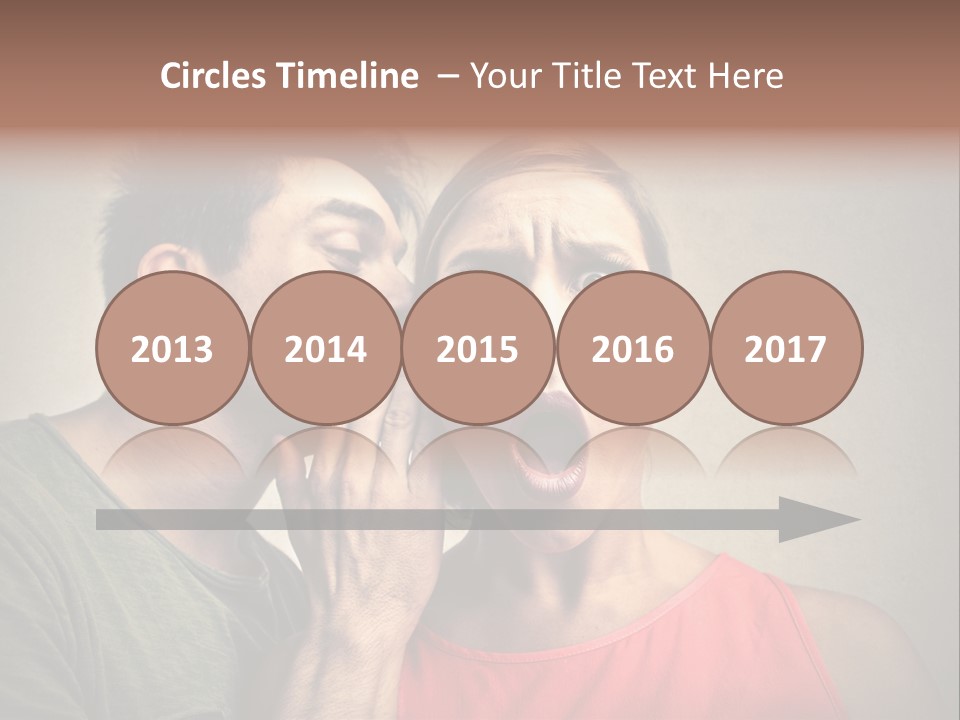 A Man And A Woman Covering Their Mouths With Their Hands PowerPoint Template