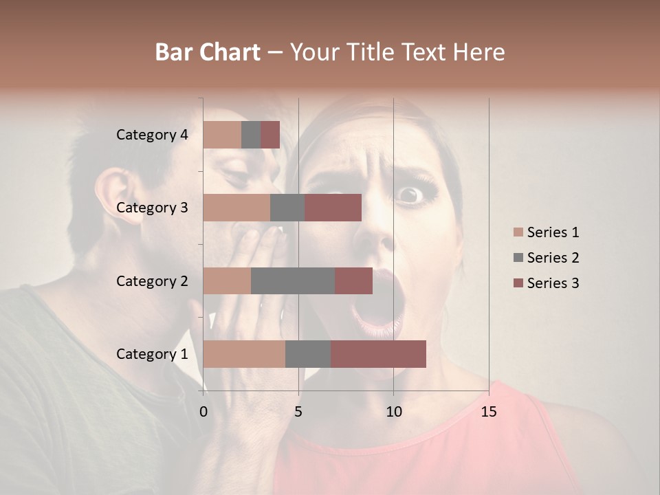 A Man And A Woman Covering Their Mouths With Their Hands PowerPoint Template
