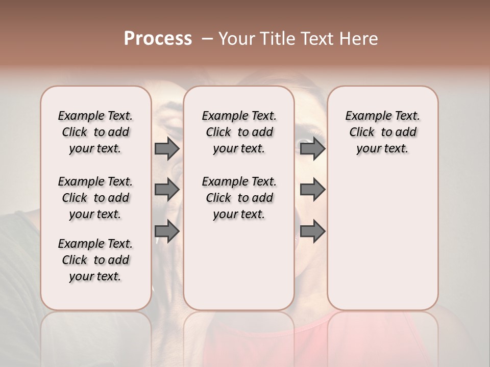 A Man And A Woman Covering Their Mouths With Their Hands PowerPoint Template