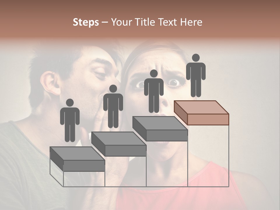 A Man And A Woman Covering Their Mouths With Their Hands PowerPoint Template