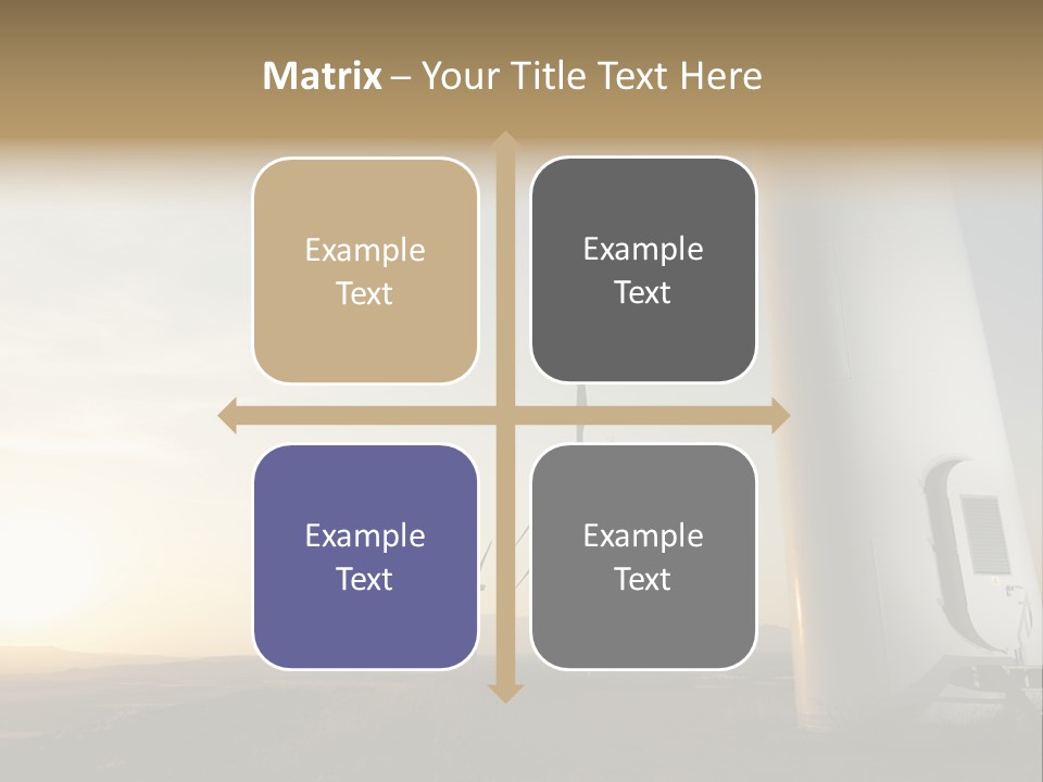 A Wind Farm With Windmills In The Background PowerPoint Template