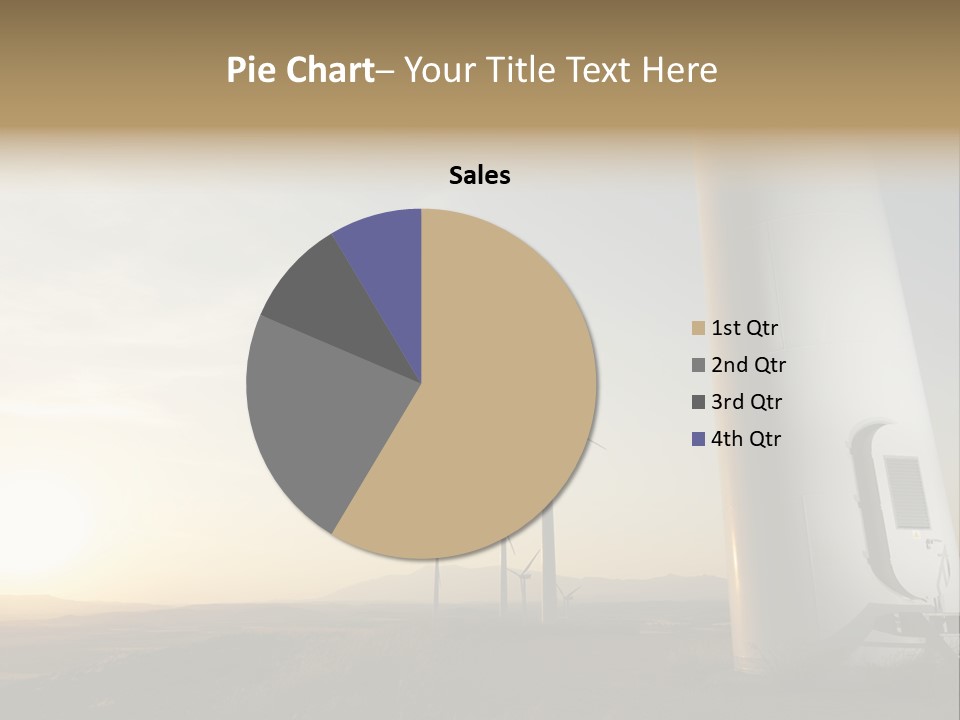 A Wind Farm With Windmills In The Background PowerPoint Template