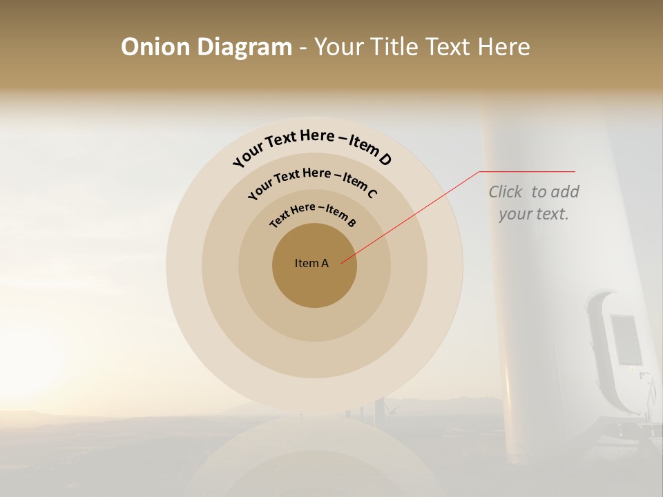 A Wind Farm With Windmills In The Background PowerPoint Template