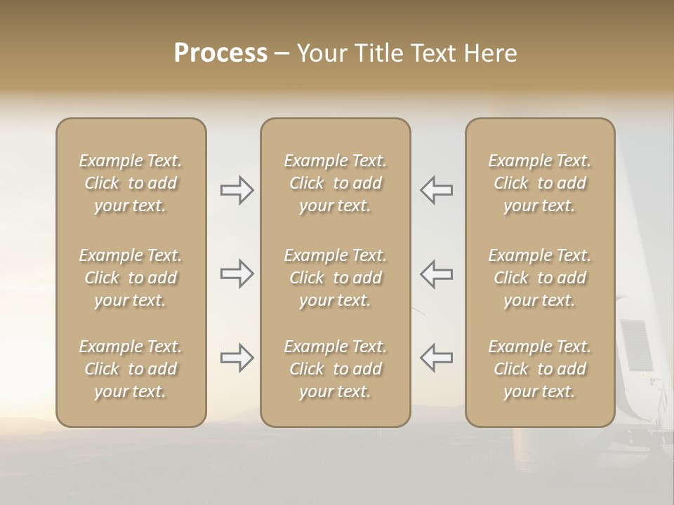 A Wind Farm With Windmills In The Background PowerPoint Template
