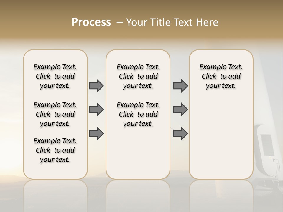 A Wind Farm With Windmills In The Background PowerPoint Template