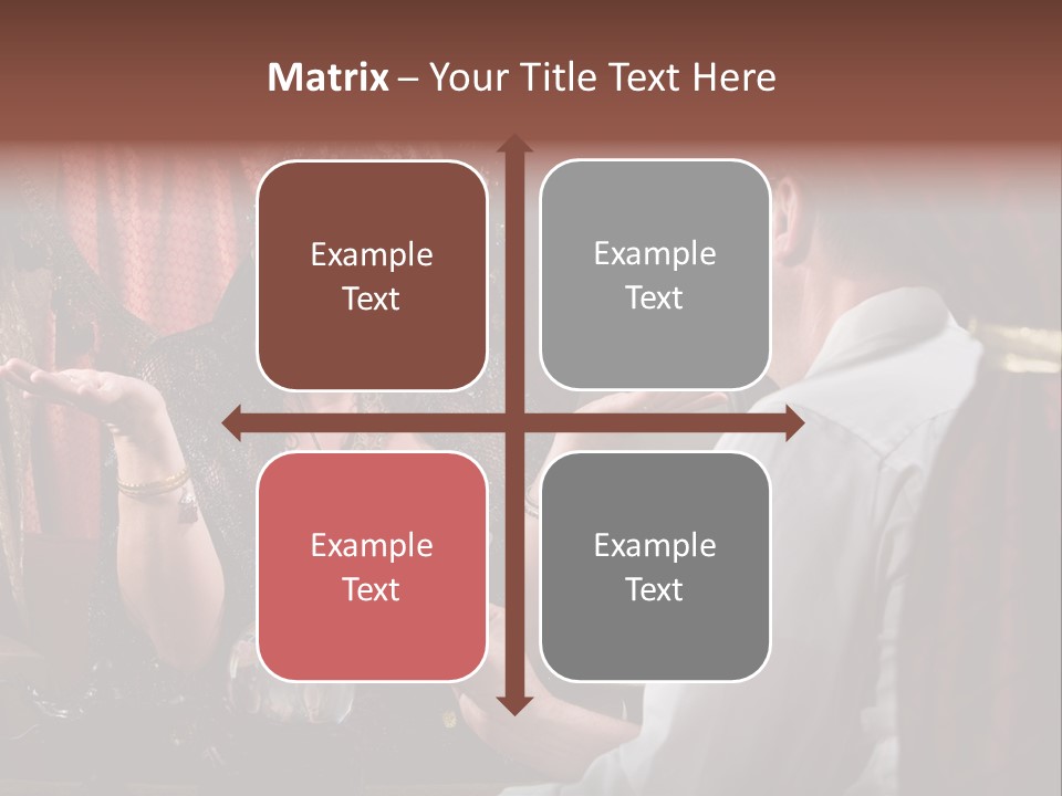 A Man And A Woman Talking To Each Other PowerPoint Template