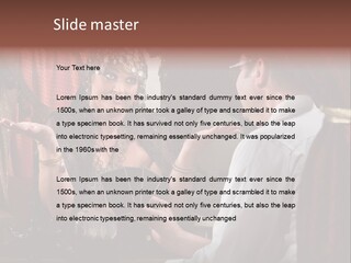 A Man And A Woman Talking To Each Other PowerPoint Template