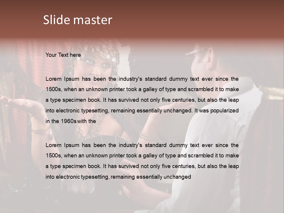 A Man And A Woman Talking To Each Other PowerPoint Template