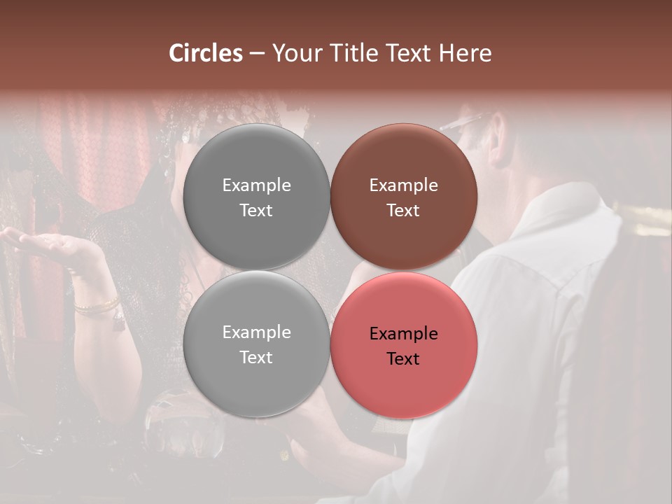 A Man And A Woman Talking To Each Other PowerPoint Template