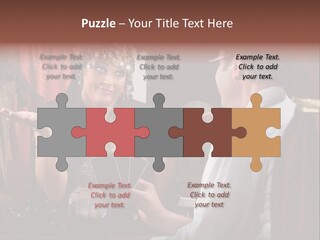 A Man And A Woman Talking To Each Other PowerPoint Template