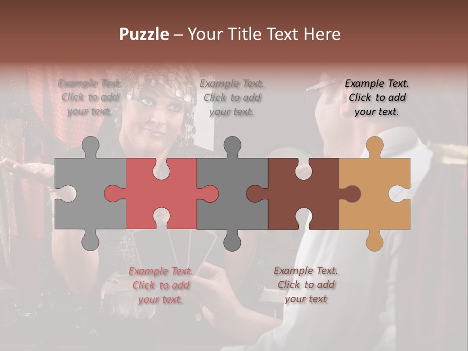 A Man And A Woman Talking To Each Other PowerPoint Template