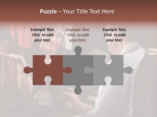 A Man And A Woman Talking To Each Other PowerPoint Template