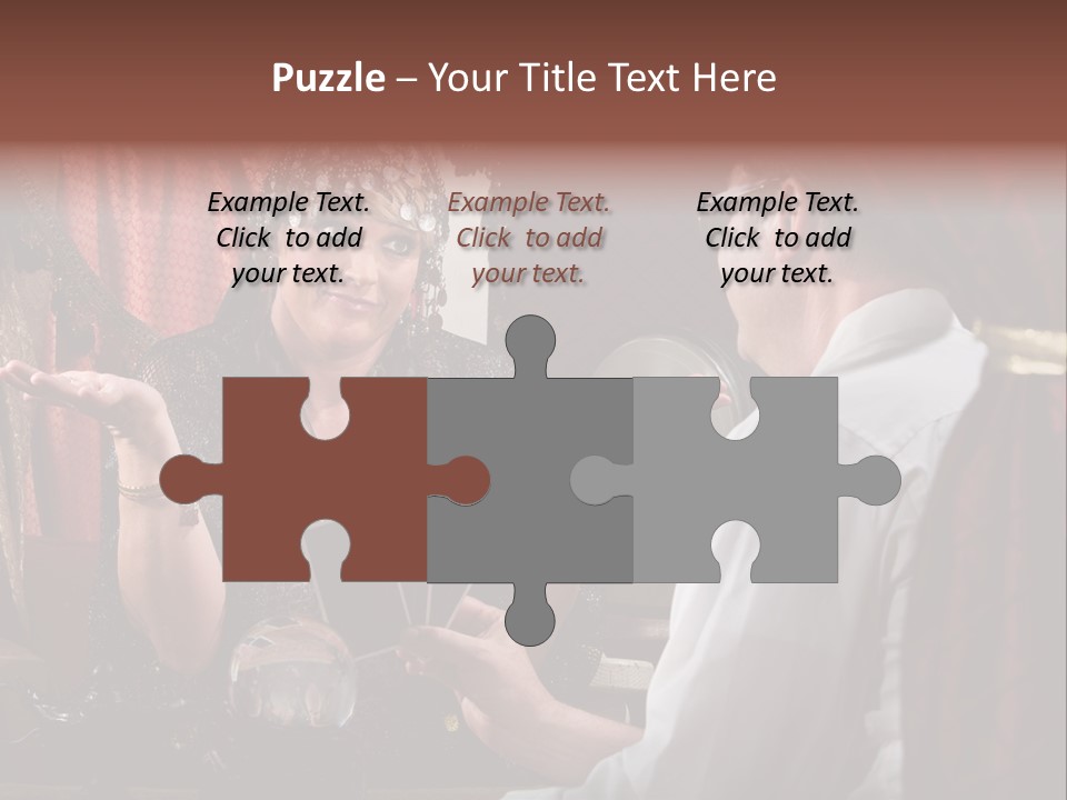 A Man And A Woman Talking To Each Other PowerPoint Template