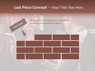 A Man And A Woman Talking To Each Other PowerPoint Template