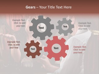 A Man And A Woman Talking To Each Other PowerPoint Template