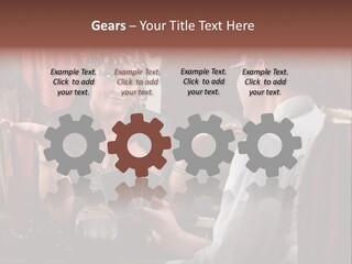 A Man And A Woman Talking To Each Other PowerPoint Template