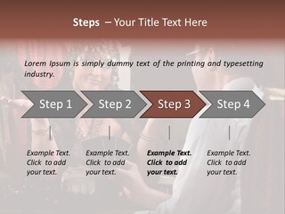 A Man And A Woman Talking To Each Other PowerPoint Template