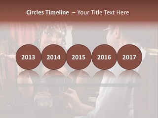 A Man And A Woman Talking To Each Other PowerPoint Template